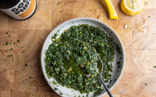 Salsa Verde with Organic Extra Virgin Olive Oil