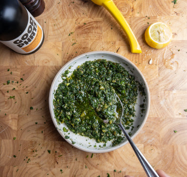 Salsa Verde with Organic Extra Virgin Olive Oil