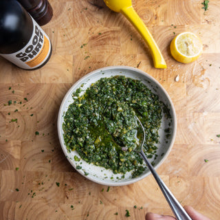 Salsa Verde with Organic Extra Virgin Olive Oil