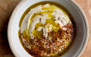 Tahini Dip with Virgin Avocado Oil