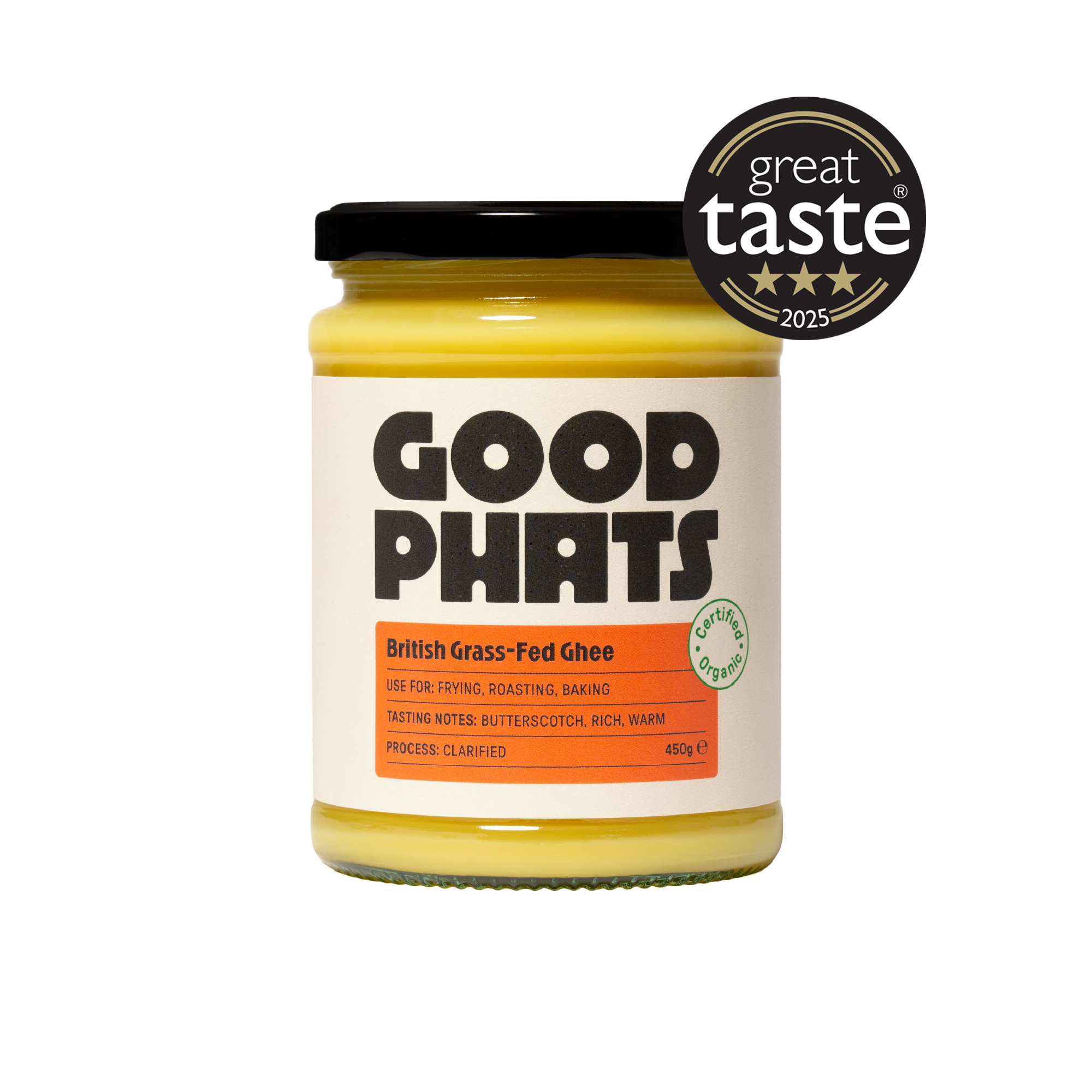 Organic British Grass-Fed Ghee 450g